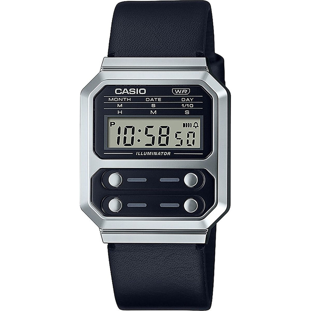 Unisex Watch Casio F100 TRIBUTE - STEEL / BLACK ***SPECIAL PRICE*** Black (Ø 40 mm)