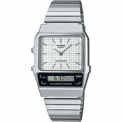 Orologio Unisex Casio VINTAGE EDGY COLLECTION Argentato (Ø 40 mm) (Ø 32 mm)