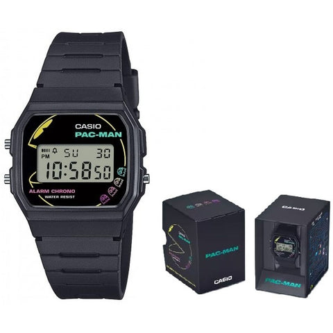 Orologio Unisex Casio F-91 - PACMAN Series Limited Edition Nero (Ø 35 mm)