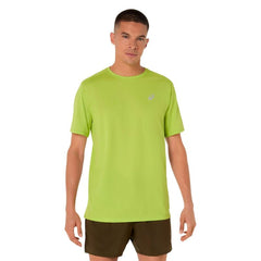 Camiseta de Manga Corta Hombre Asics Core Verde limón