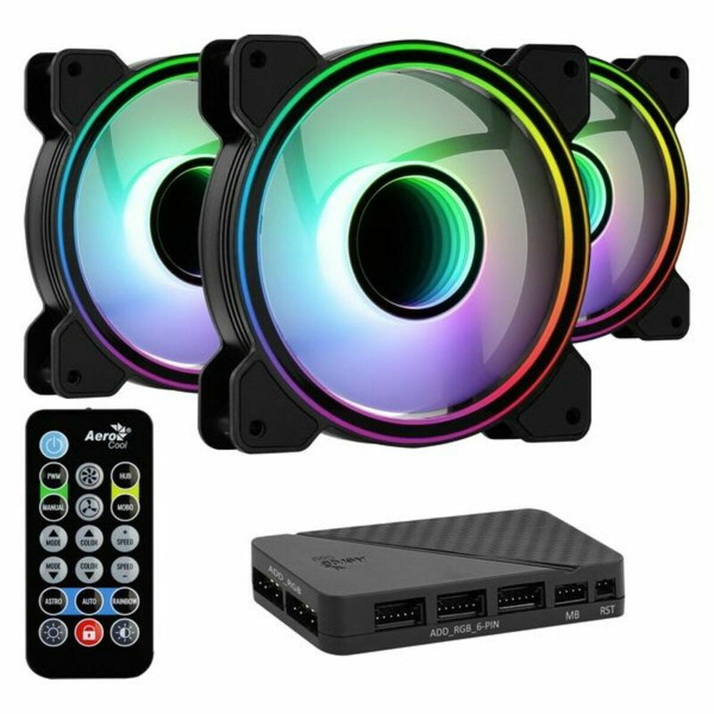 Ventola da Case Aerocool Mirage 12 ARGB Pro 12V Ø 12 cm (3 Unità) (3 pcs)
