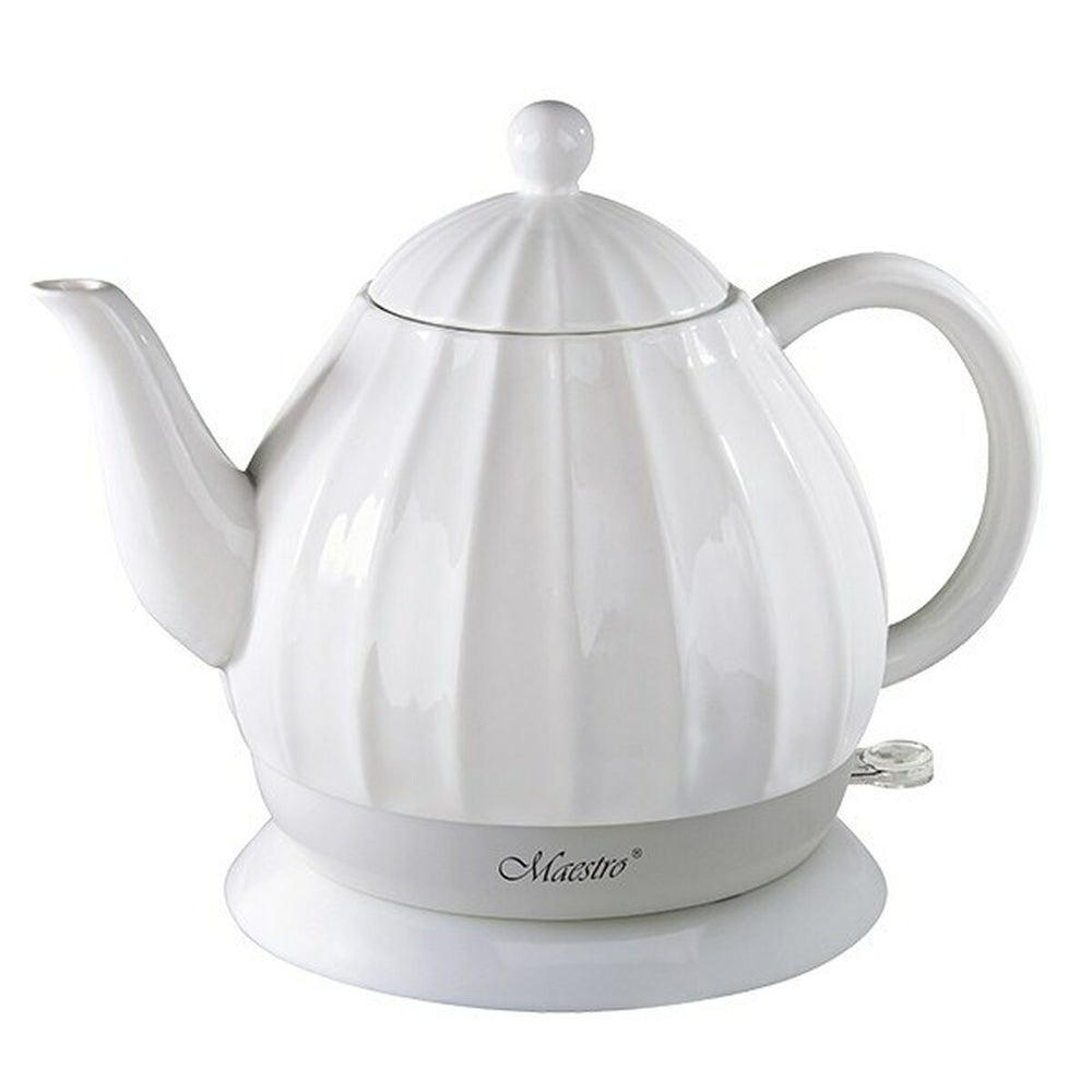 Bollitore Elettrico con Teiera Feel Maestro MR-070 Bianco Ceramica 1200 W 1,2 L