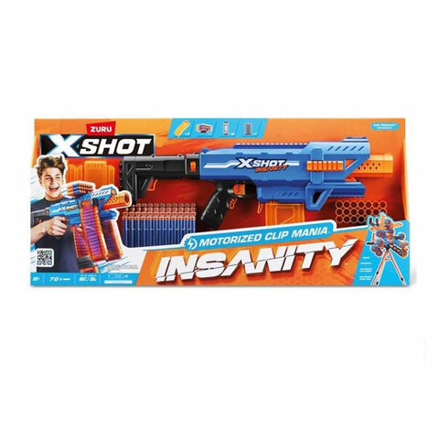 Pistola a Freccette X-Shot Insanity clip 80 x 40 cm