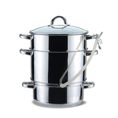 Vaporiera con Casseruola Feel Maestro MR-1030 Metallo Silicone Acciaio inossidabile Vetro temperato Ø 26 cm 8 L 4,5 L