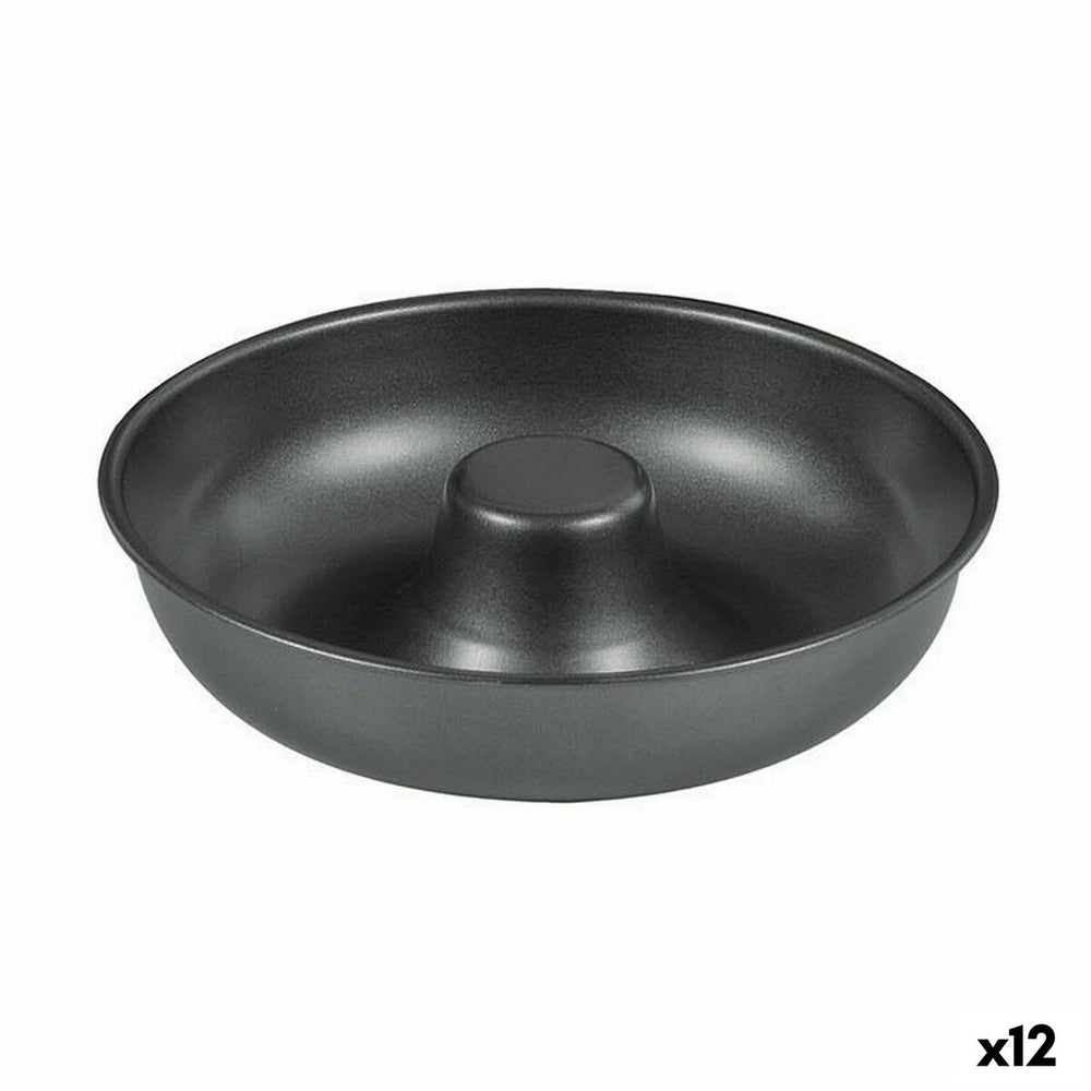 Stampo da Forno Quttin Ciambelle Acciaio al carbonio Nero Ø 21 cm 21 x 5 cm (12 Unità)