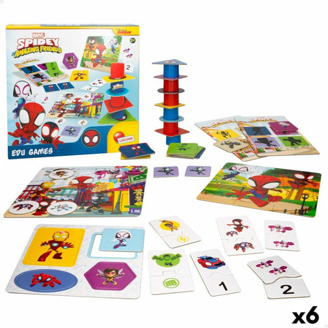 Gioco Educativo Spidey 24,5 x 0,2 x 24,5 cm (6 Unità) 10 in 1
