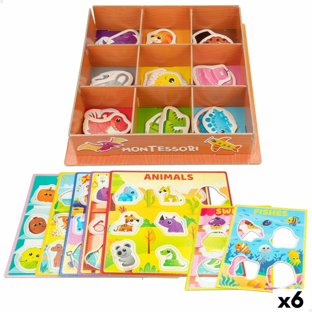 Juego Educativo Lisciani Giochi 26 x 6 x 26 cm Colores Método Montessori 61 Piezas (6 Unidades)