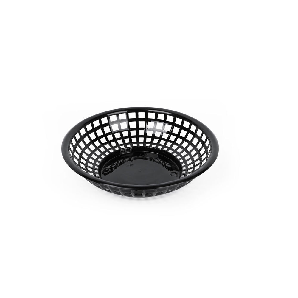 Cestino per il Pane Nero Plastica Rotonda 19,6 x 19,6 x 4,6 cm (24 Unità)