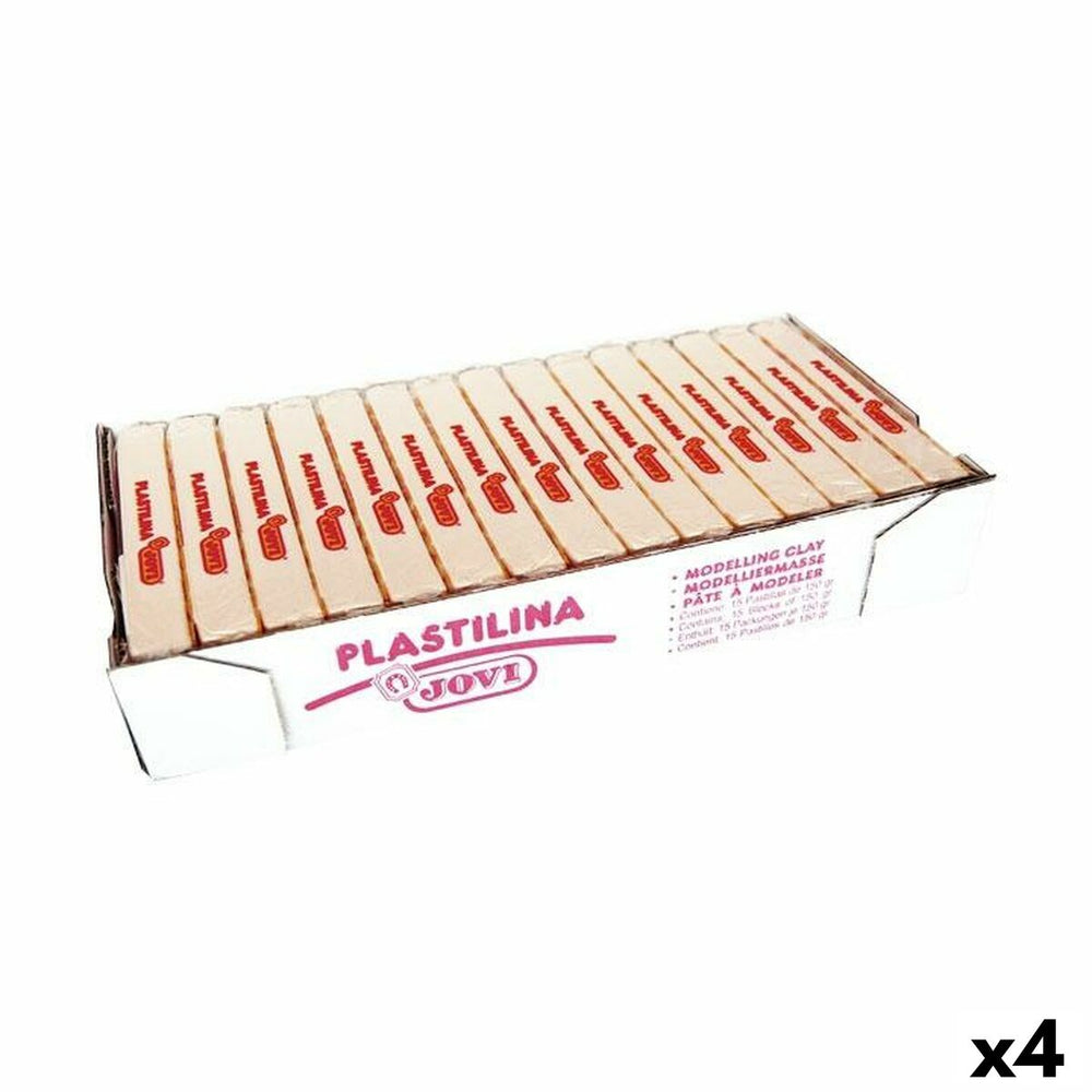 Modelling clay Jovi White 150 g 15 Pieces (4 Units)