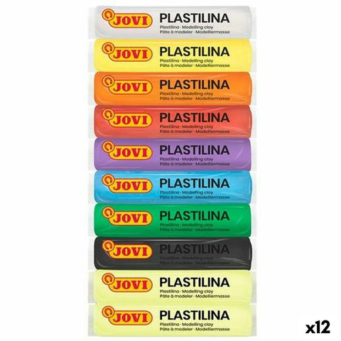 Plastilina Jovi Multicolore 10 Pezzi 12 Pezzi