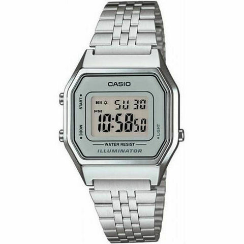 Reloj Unisex Casio LA680WEA-7EF Gris Plateado (Ø 33 mm)