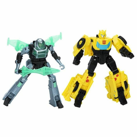 Personaggi d'Azione Hasbro Cyber-Combiner Bumblebee et Mo Malto