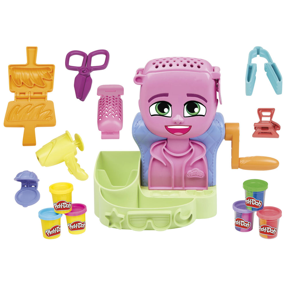 Set di Plastilina Play-Doh Playdoh Multicolore Accessori 6 Barattoli Parrucchieri (1 Unità)