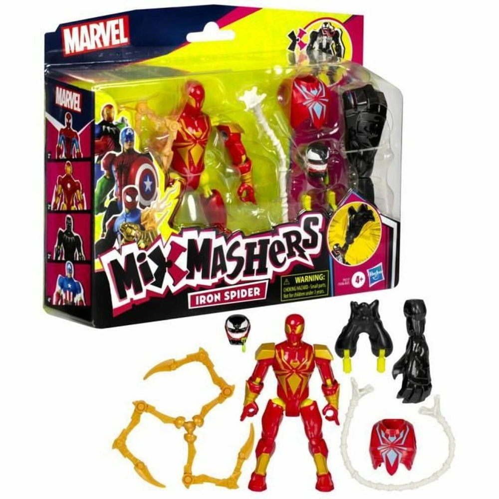 Statuetta Articolata Hasbro MixMashers Iron Spider Deluxe