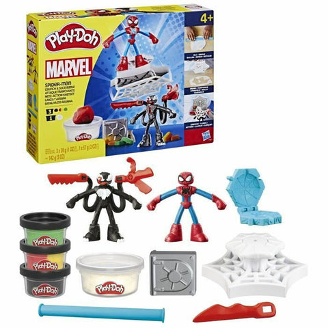 Set di Plastilina Play-Doh Spider-Man Slash Attack Multicolore