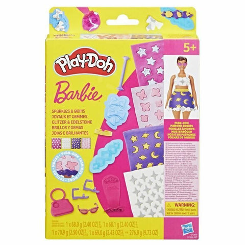 Set di Plastilina Play-Doh Barbie Sparkles & Gems Multicolore