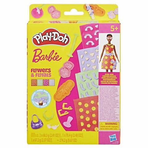 Set di Plastilina Play-Doh Barbie FLowers & Florals Multicolore