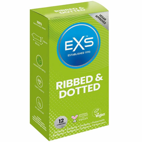 Preservativi EXS Ribbed 12 Unità