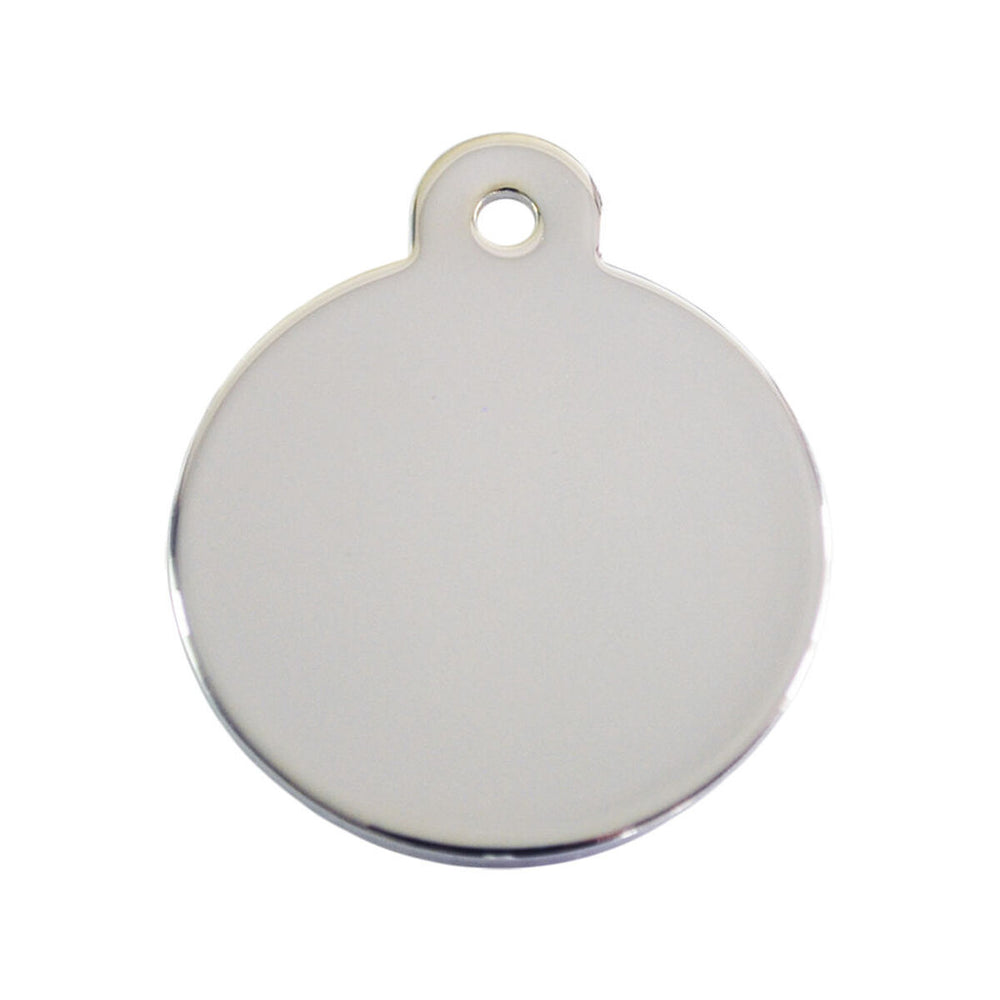 Targhetta per collana Imarc Circle Argentato