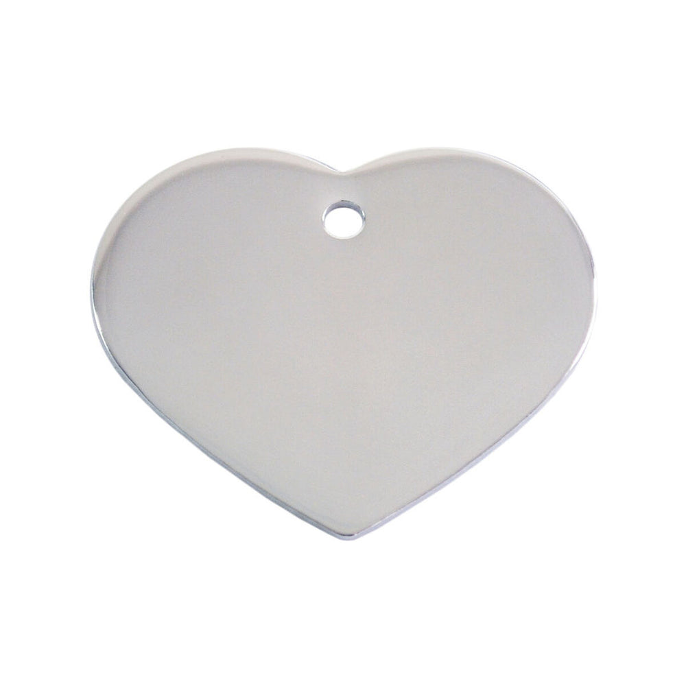 Targhetta per collana Imarc Heart Argentato