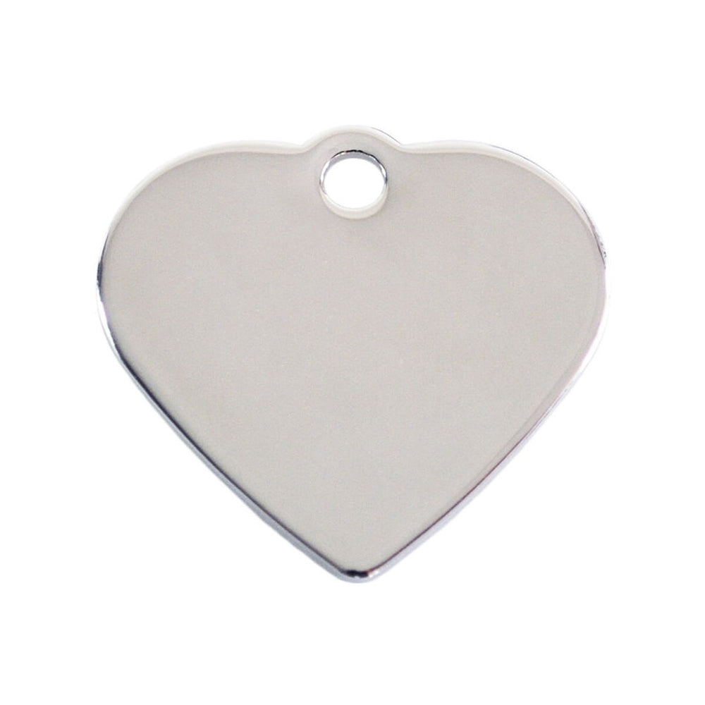 Targhetta per collana Imarc Heart Argentato