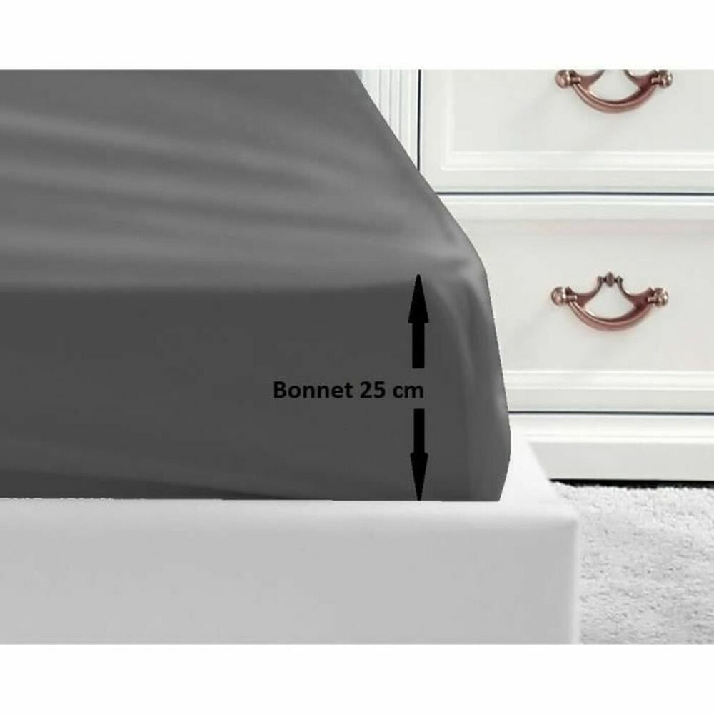 Lenzuolo con angoli aderenti Lovely Home Grigio Grigio scuro 90 x 190