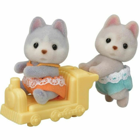 Personaggi d'Azione Sylvanian Families Los gemelos Husky