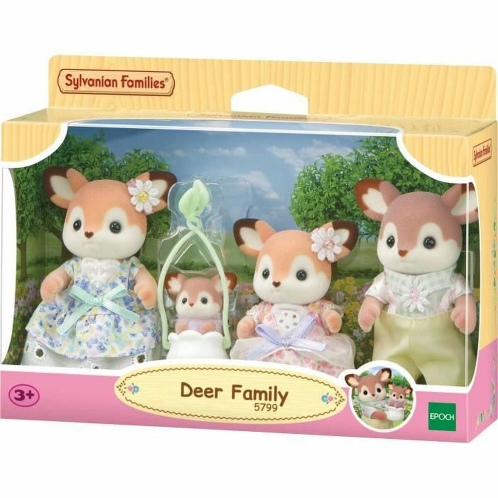 Statuetta Articolata Sylvanian Families La familia Biche animali