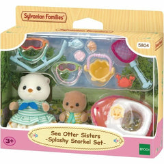 Statuetta Articolata Sylvanian Families Las hermanas nutrias marinas animali