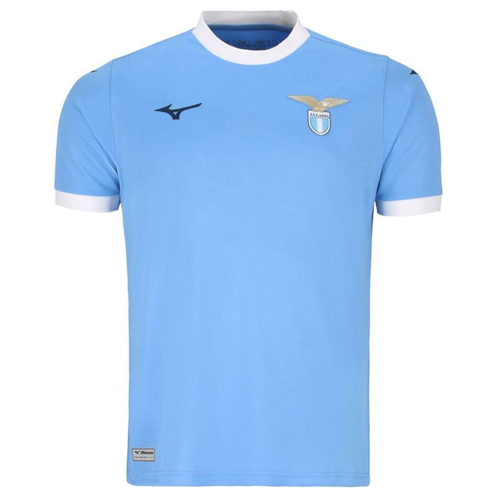 Men's Short-sleeved Football Shirt Mizuno Lazio Home