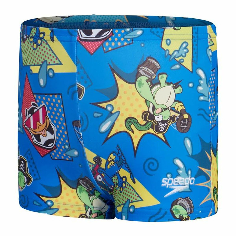 Costume da Bagno Bambino Speedo Digital Allover Aquashort Indaco