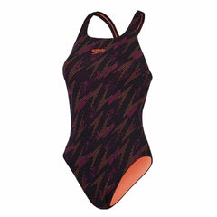 Costume da Bagno Donna Speedo Hyperboom Allover Arancio