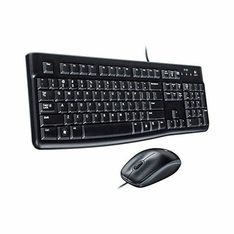 Tastiera e Mouse Ottico Logitech 920-002562 Nero Inglese QWERTY