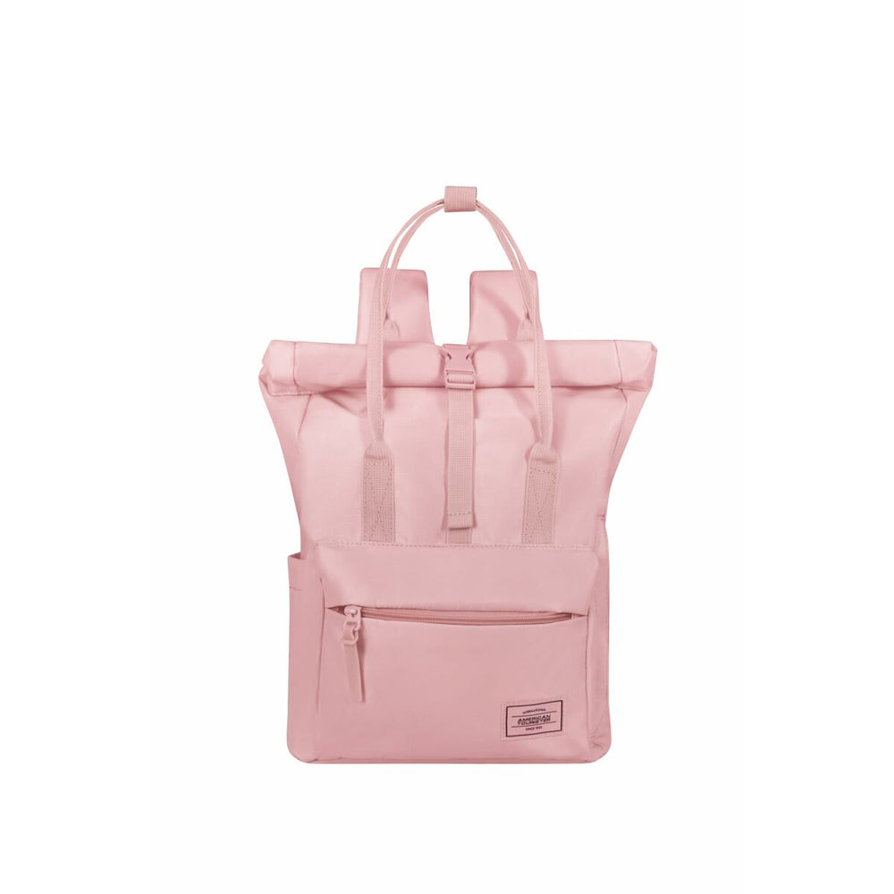 Casual Backpack American Tourister Urban Groove Pastels Roll Top Pink 17 L Casual (1 Piece)