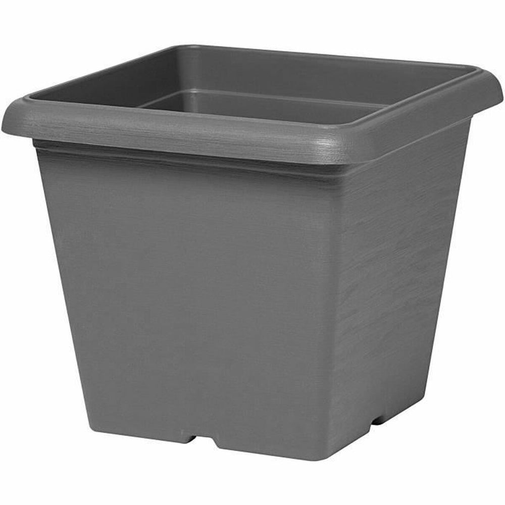Vaso Garden ID Antracite Quadrato Effetto pietra 40 x 35 cm
