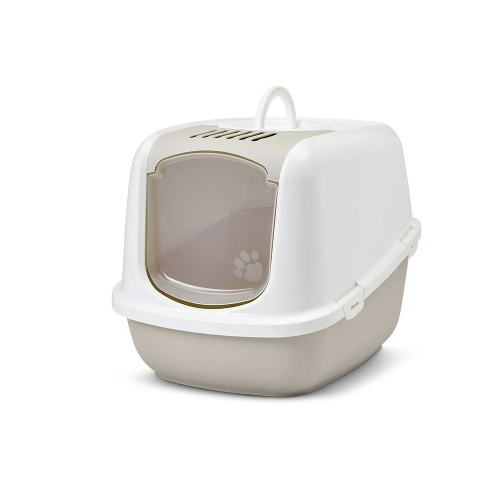 Cat Litter Box Savic White Coffee Plastic 48,5 x 46,5 x 66,5 cm (11 Units)