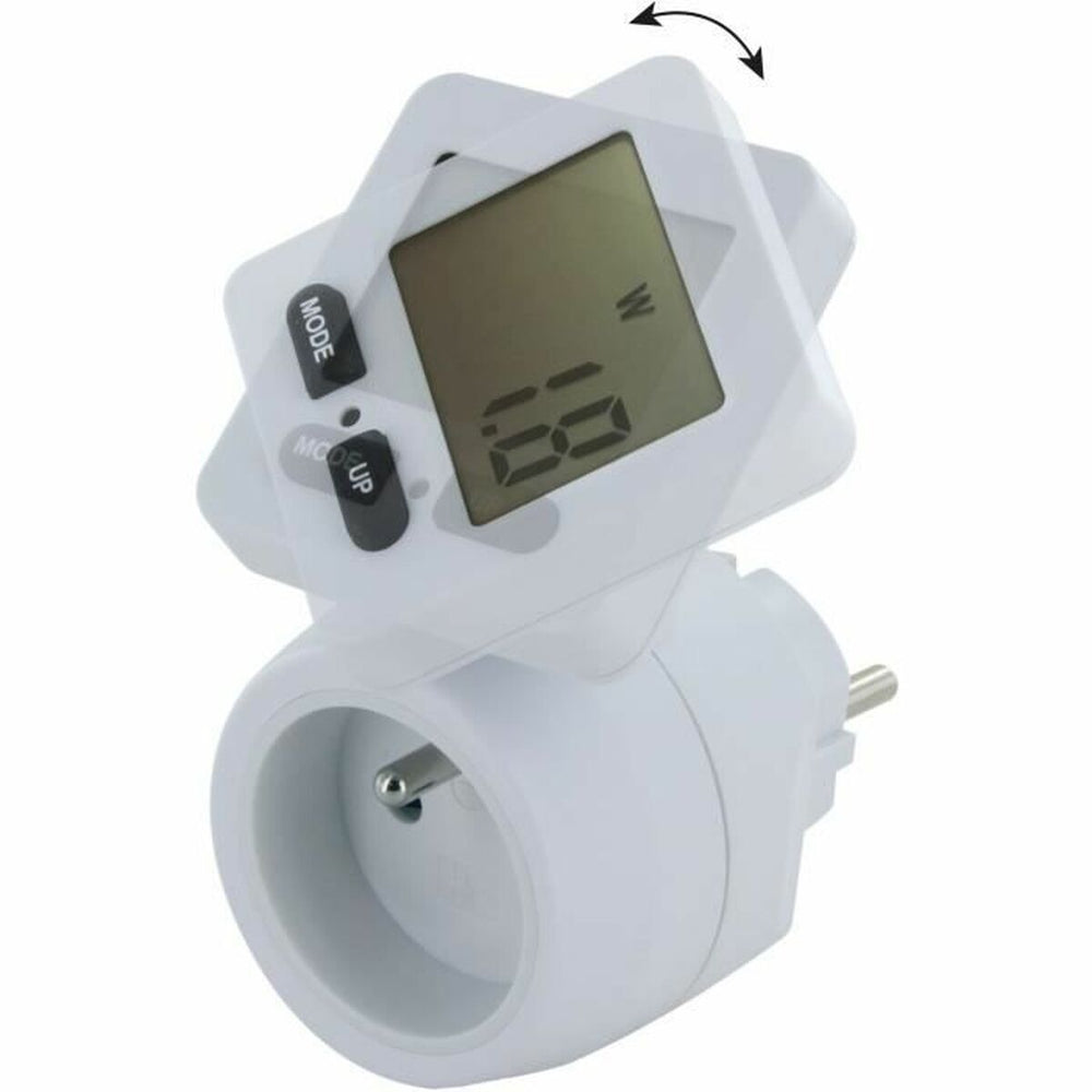Presa con misuratore di consumo Chacon 54351 Bianco