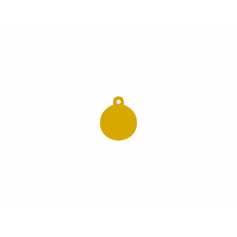Identification plate Imarc Circle Yellow Golden