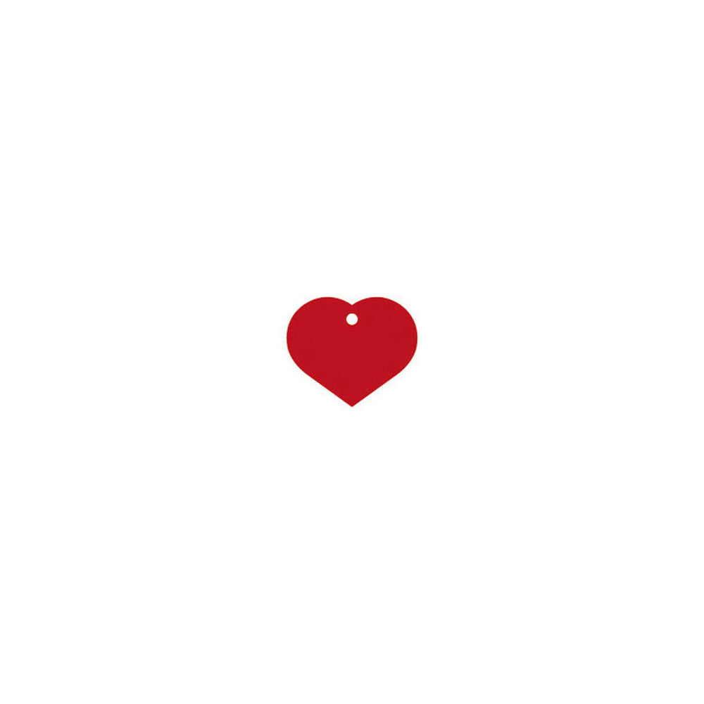 Identification plate Imarc Heart Red