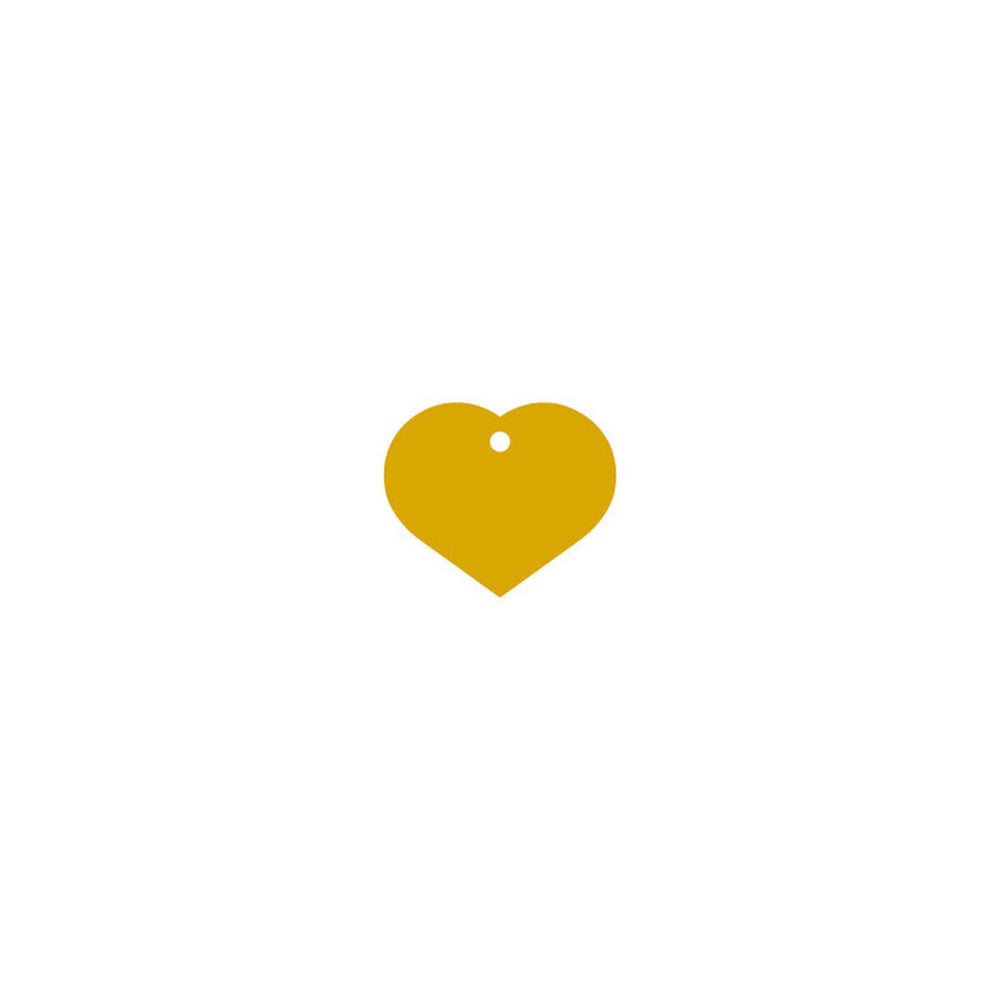 Targhetta di identificazione Imarc Heart Giallo Dorato
