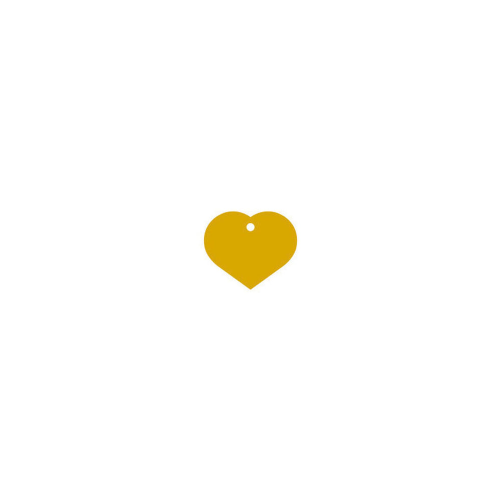 Targhetta di identificazione Imarc Heart Giallo Dorato