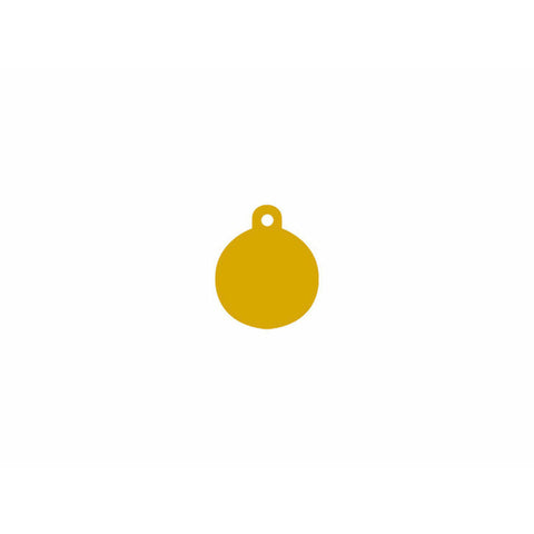 Identification plate Imarc Circle Yellow Golden