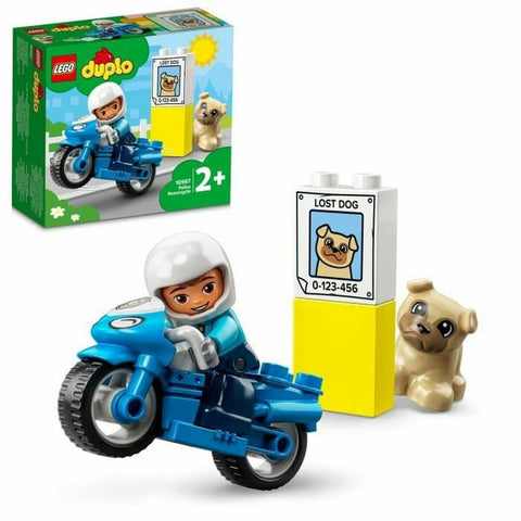 Set di Costruzioni Lego 10967 DUPLO The Police Motorcycle Multicolore