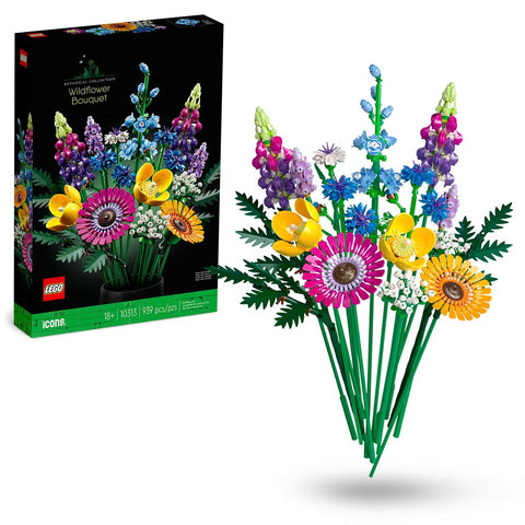 Set di Costruzioni Lego Icons 10313 Bouquet of wild flowers 939 Pezzi