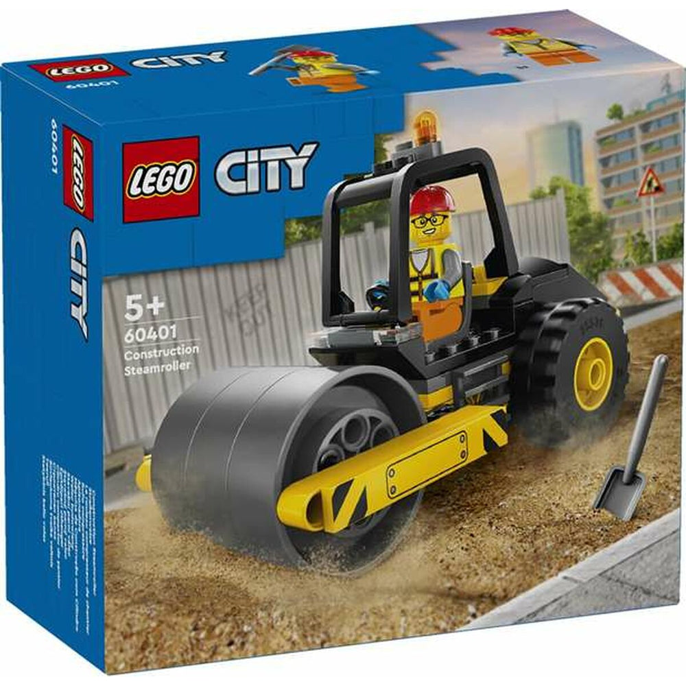Set di Costruzioni Lego 60401 - Construction Steamroller Multicolore 78 Pezzi