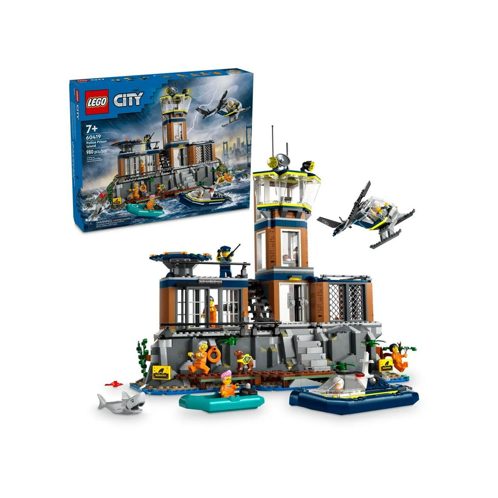 Set di Costruzioni Lego 60419 Police Station Island Multicolore 980 Pezzi