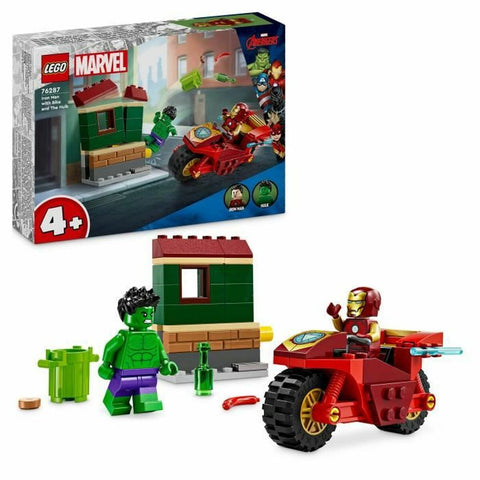 Statua Decorativa Marvel Iron Man & Hulk Lego 76287