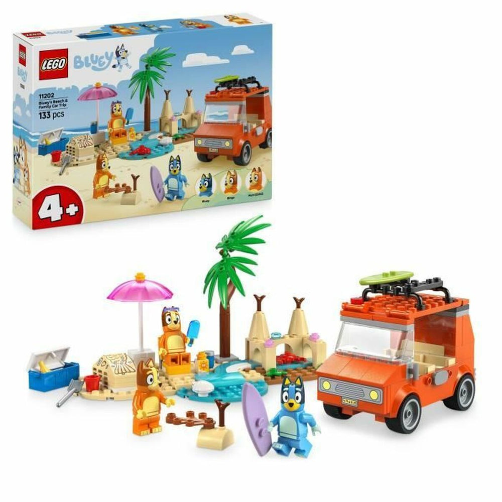 Set di Costruzioni Lego 11202 Bluey's Beach & Family Car Trip 133 Pezzi