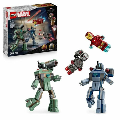 Juego de Construcción Lego 76320 Iron Man & War Machine VS Hammer Drones 204 Piezas