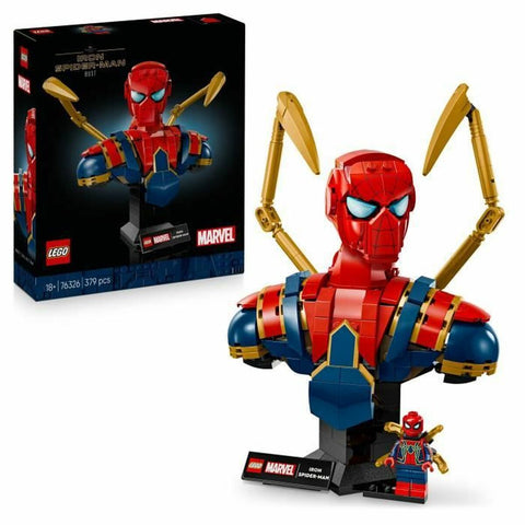 Set di Costruzioni Lego 76326 Iron Spider-Man Bust 379 Pezzi
